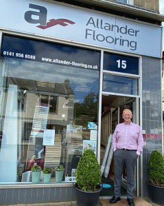 Ian Lavrie, Allander Flooring in Milngavie - help set up the Business Improvement District